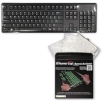 Green Onions Supply[3 Pack Universal Fully Covered Flat Style 0.025mm Wipeable Superb Tactile Feeling Waterproof Anti-Dust Ke