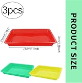 JOYVOX 3 Pcs Play Tray Set for Sensory Play, Crafting & Learning view 2