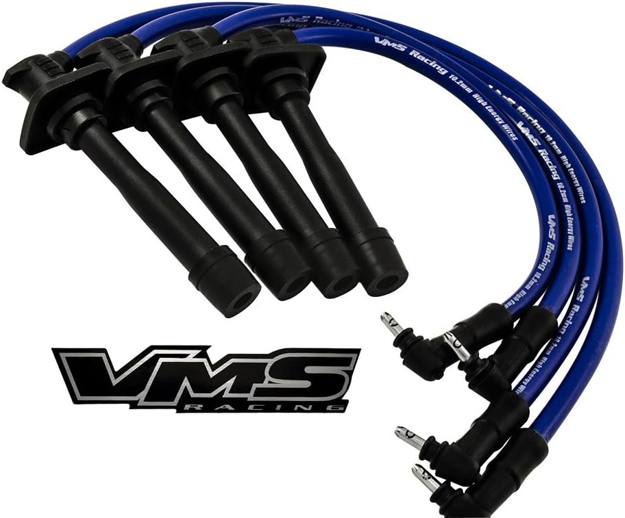 Amazon Com Vms Racing 93 97 10 2mm High Performance Engine Spark Plug Ignition Wires Wire Set In Blue Compatible With Toyota Corolla 93 94 95 96 97 1993 1994 1995 1996 1997 Automotive