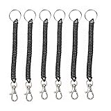 Coil Springs Keychain Cellphone Snap Hook Holder