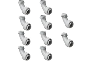 MAXX FLEX Pro Line Series 10 Pack - 1-1/2" Non Metallic Electrical Liquid Tight Conduit 90 Degree Angle Fittings - 5205112050-10x