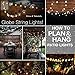 Goothy Globe String Lights with G40 Bulbs (25ft.) UL Listed Backyard Patio Lights Garden Bistro Party Natural Warm Bulbs Cafe Hanging Umbrella Lights on Light String Indoor Outdoor-White
