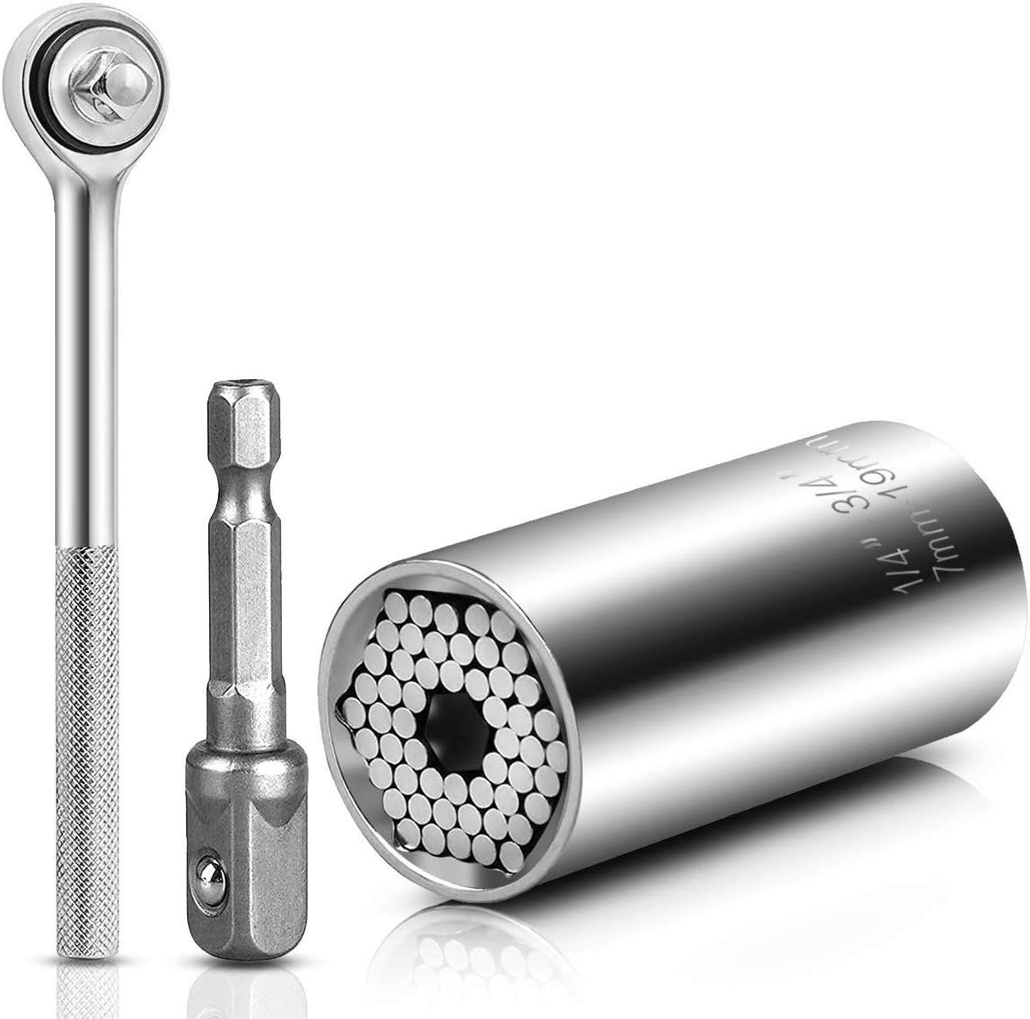 719mm Hand Tool Set Socket Wrench Socket Wrench Multi Functional Hand Tools with Adapter Handle