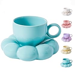 ARISKEY Coffee Mug Set Cloud Mug with Sunflower