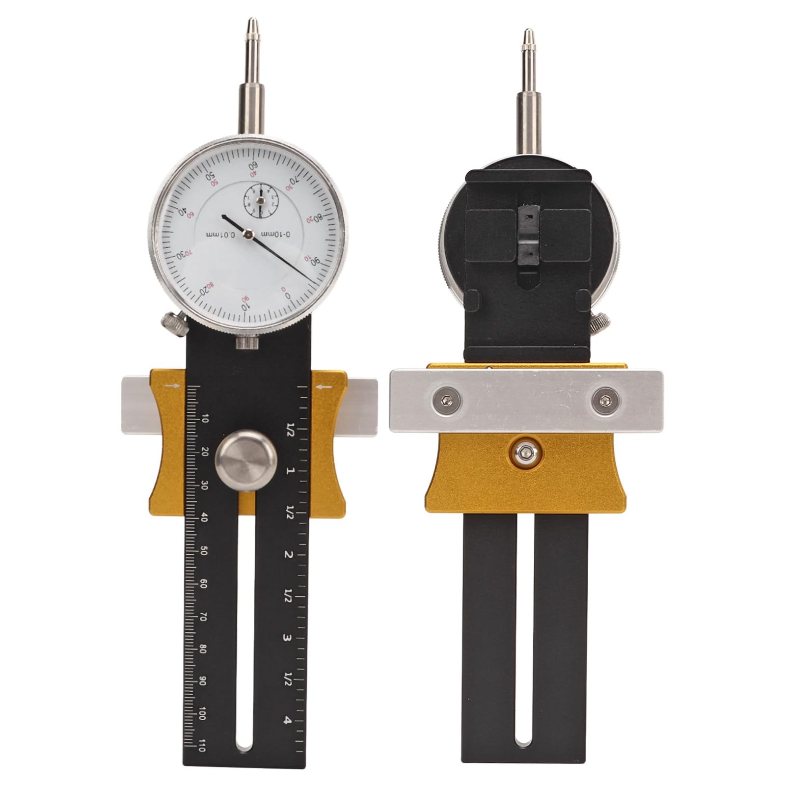 Dial Indicator Table Saw Gauge, Band Saw Calibration Tool Calibrator Adjustable Woodworking Tool Table Saw Accessories for Aligning and Calibrating Work