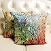 Anickal Cotton Linen Square Decorative Throw Pillow Case Cushion Cover 18