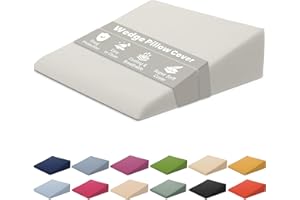 Xtreme Comforts Wedge Pillow Cover - Allergy-Friendly & Easy to Clean Cover - Fits Our (27" x 25" x 7") Wedge Pillow - Ivory