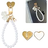 YGQZYYQ Pearl Kindle Charms Chain for Booklover Women,Initial Letter Charm Keychain Kindle Bracelets Accessories,Gifts for Reader Booklovers,Charms for E-Reader Phone iPad AirPod Handba