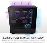 NZXT H5 Flow ATX Mid Tower PC Case Front USB Type-C Tempered Glass Panel view 3