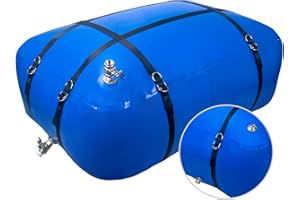 ITRAZ TPU Water Storage Bladder, Portable RV Fresh Water Tank, Food Grade BPA Free Collapsible Flexible Container for Drinking, Camping, Irrigation & Emergency, Drought (Blue, 110 Gallon)