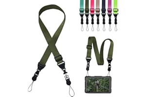 Gowjaw Adjustable Shoulder Strap:Comfortable iPad Strap Nylon Neck Lanyard for iPad/Samsung Tablet Case,Camera Binocular Crossbody Laptop Luggage Bag(Army Green)