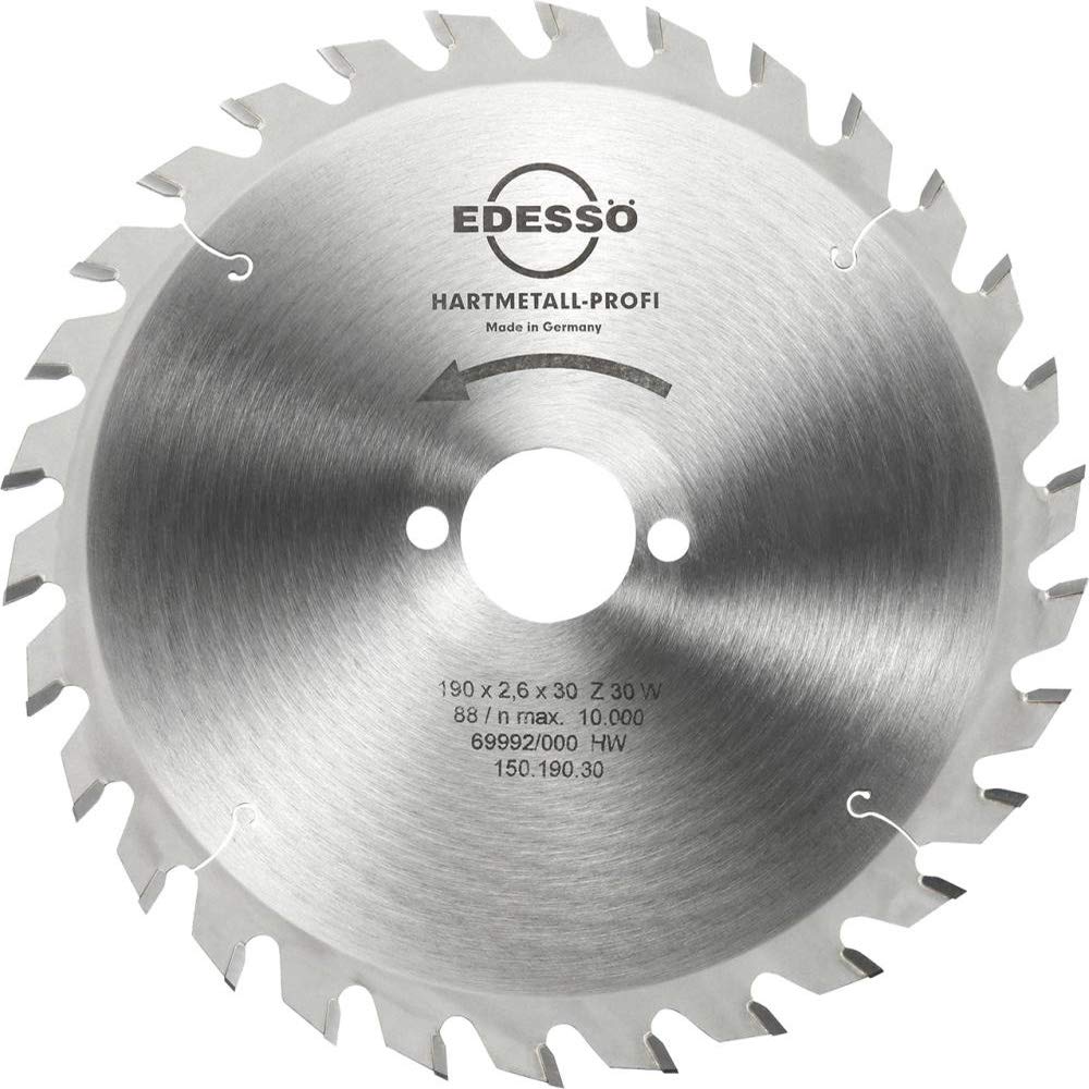 Edessö 15019030 Circular Saw Blade, Silver, 190 x 2.6 x 30 mm