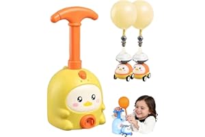 Balloon Launcher Toy Set - Animal Air Powered Balloon Car Launcher with Manual Pump, 2-in-1 Balloon Racing & Flying Science S