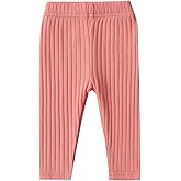 DREAM BUS Baby Girl Boy Pants Toddler Leggings Solid Ribbed Toddler Sweatpants Infant Newborn Leggings Baby Boy Jogger Pants