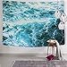 Sunm Boutique Wall Tapestry Blue Ocean Wave Tapestry Sea Wall Hanging Tapestry Wall Art Decor Tablecloth (Spray,51.2