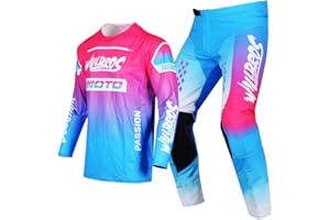 Willbros Youth Moto Gear Set Pant and Jersey Combo for Kids MX Motocross Children Racing Suit Offroad Boys Girls