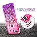 Ruky for iPhone 7 Plus/iPhone 8 Plus Glitter Case for Women, Colorful Quicksand Series Soft TPU Bling Diamond Flowing Liquid Floating Case for iPhone 6 Plus 6s Plus 7 Plus 8 Plus (Pink Purple)