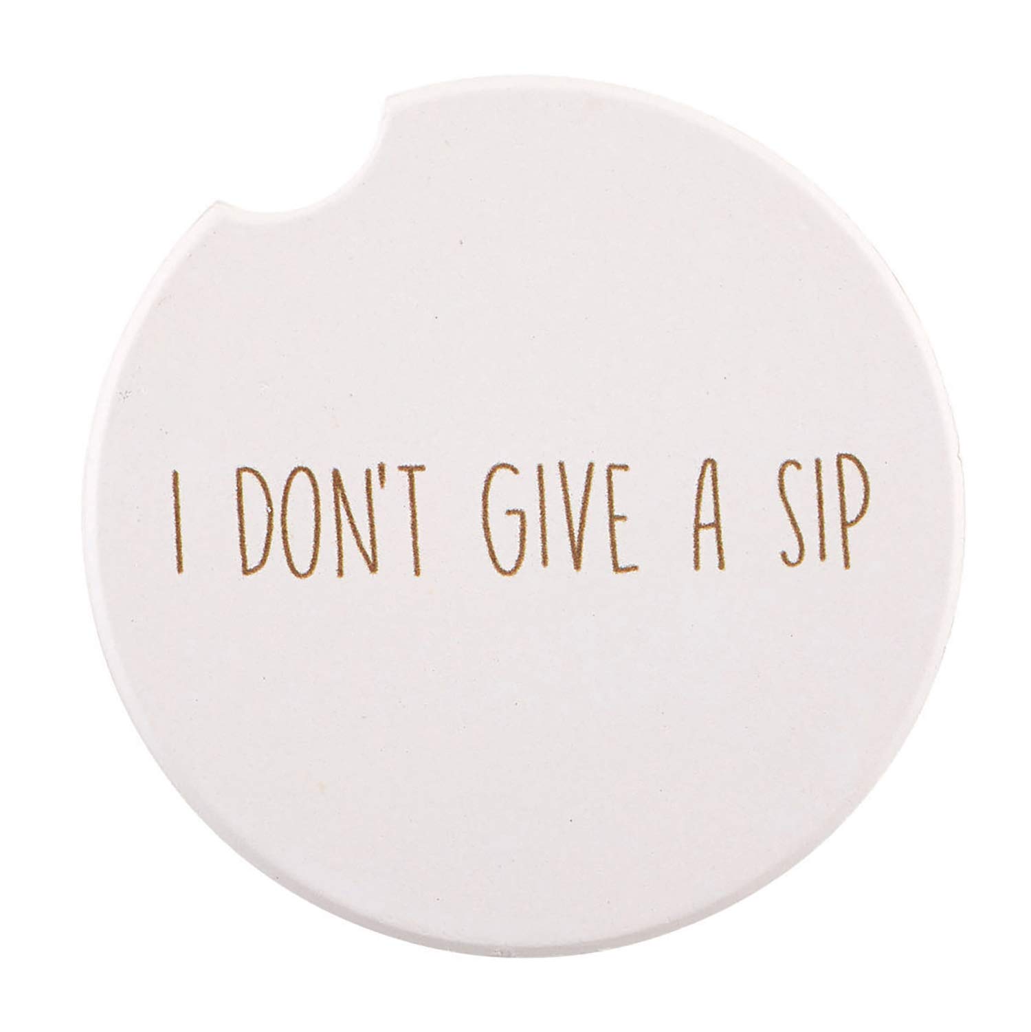 SB Design Studio B4359 Ceramic Car (Console) Coaster, Give a Sip