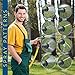 Hidro2O High Pressure Spray Nozzle, Ideal for Gardening, Watering Plants and Lawns, Dogs and Pet Cleaning, 8 Pattern Hose Made of Heavy Duty Metal - Includes Extra Washers and Quick Release Connectors