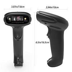 USB Laser Barcode Scanner Wired Handheld 1D Bar