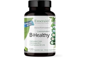 EMERALD LABS B-Healthy - Vegan Vitamin B Complex - Includes Methylated Folic Acid & Full Spectrum B Vitamins - Supports Immune, Brain & Heart Health* - 120 Vegetable Capsules