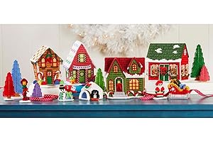 Herrschners North Pole Village Plastic Canvas Kit
