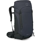 Osprey Kestrel LT 45L Men's Backpacking Backpack, Black OS | hiking pack, camping gear, overnight trail pack, waterproof raincover, rain cover included, waterproof storage, dry bag