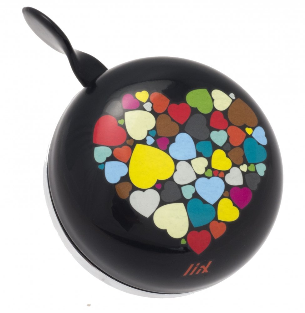 Liix Unisex Child Ding Dong Hearts Cycling Bell - Black, One Size
