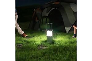 2 Pcs LED Camping Lantern, Battery Powered Flashlight for Power Outages, Portable Collapsible Hanging Light Essential for Hom
