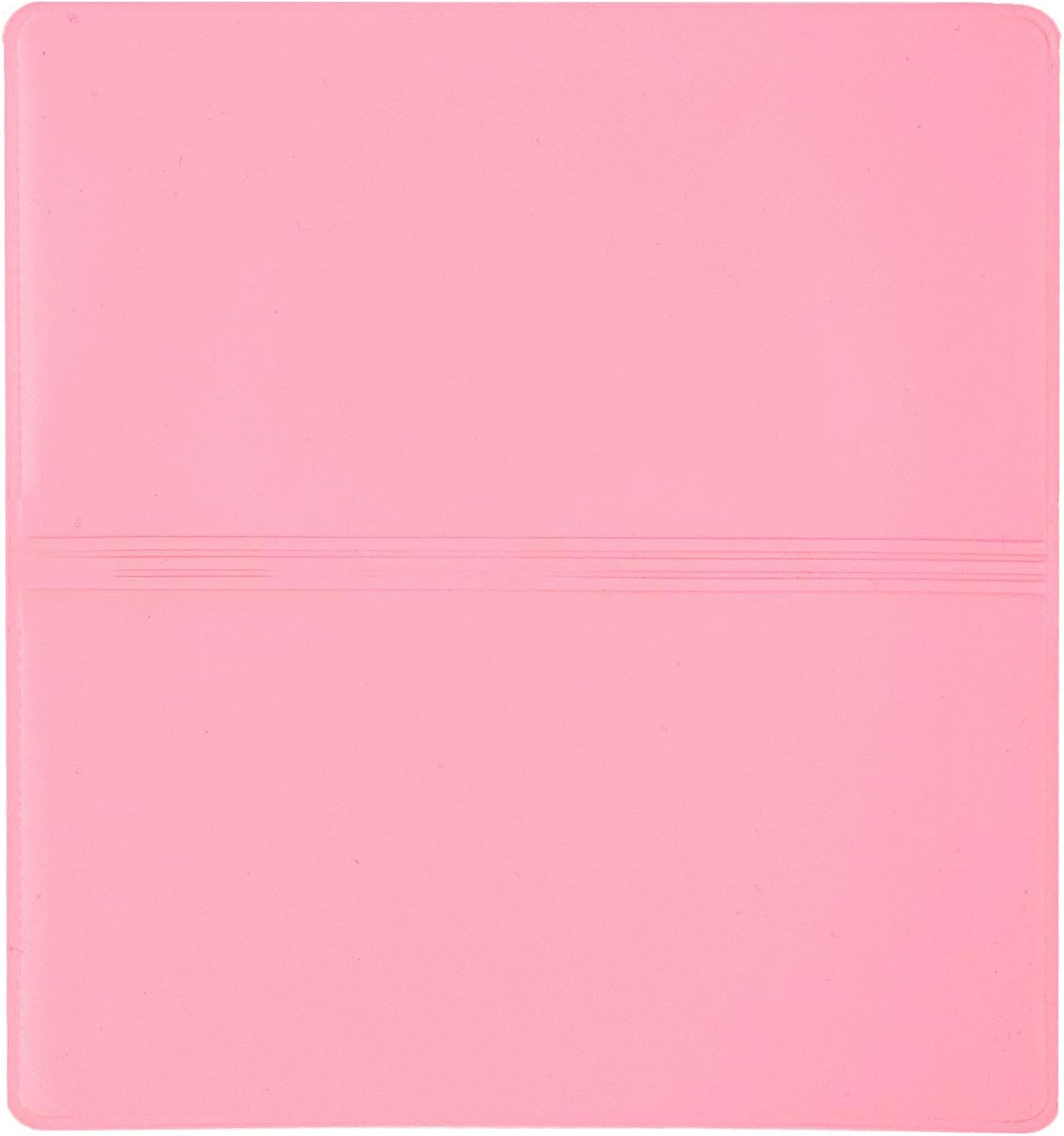 Pink Vinyl Checkbook Cover, Top Tear Personal Vinyl Checkbook Cover