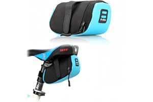 Wzenclave Waterproof Bike Saddle Bag Under Seat Bicycle Wedge Bag for Road Bikes Mountain Bikes Compact Cycling Tool Storage 