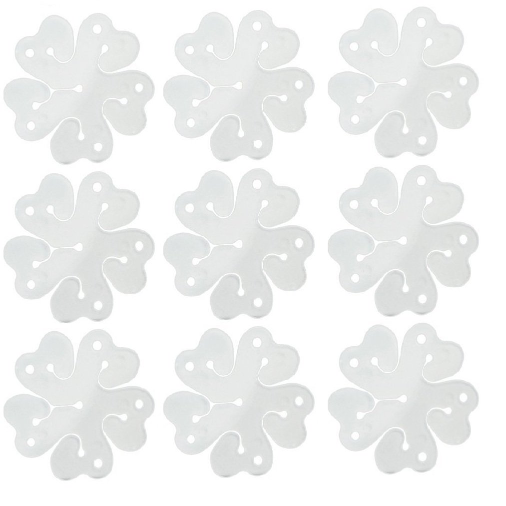 baotongle 50 pcs Portable Flower Shape Balloon Clips Holder for Wedding Event Decorations Birthday Party Supplies