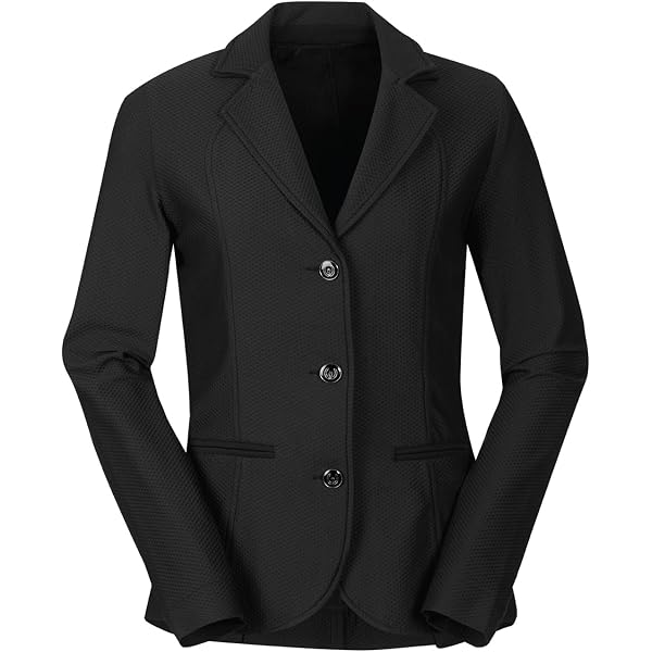 Grade A - Clearance] Dublin Hanna Mesh Tailored Jacket Ladies Black 1 – Just Horse Riders