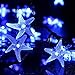 LUCKLED Original Starfish Solar String Lights, 20ft 30 LED Fairy Christmas Lights Halloween Lights Halloween Decorative Lighting for Garden, Home, Patio, Party and Holiday Decorations [Blue]