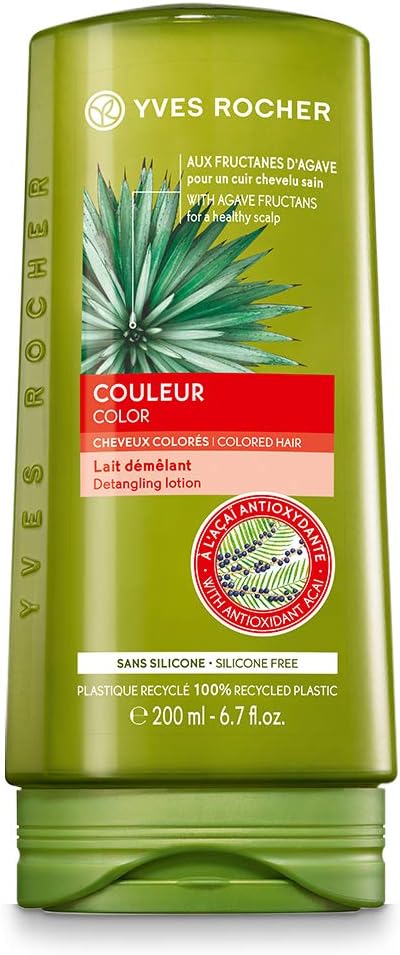 Yves Rocher Detangling Conditioner for Colored Hair Silicone Free with Organic Agave 300ml, 200 ml (Pack of 1)