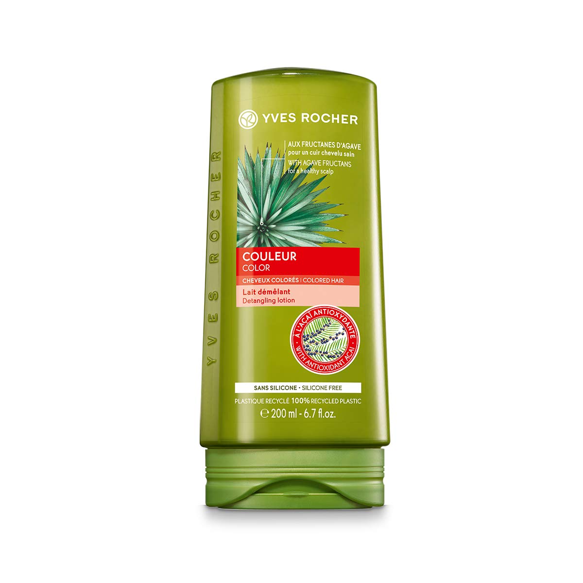 Yves Rocher Detangling Conditioner for Colored Hair, Silicone Free with Organic Agave 300ml