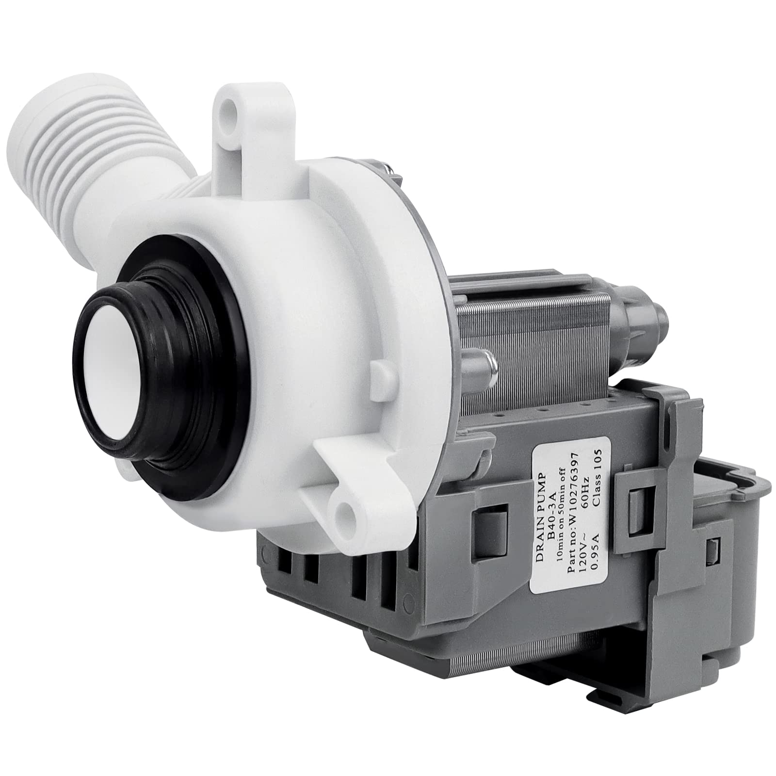 2025 UPGRADE W10276397 Washer Drain Pump Fit for Whirlpool Kenmore Maytag Washer, Replace WPW10276397VP B40-3A 1874334 AP6018417 LP397 PS11751719, 10 YEARS WARRANTY by Beaquicy