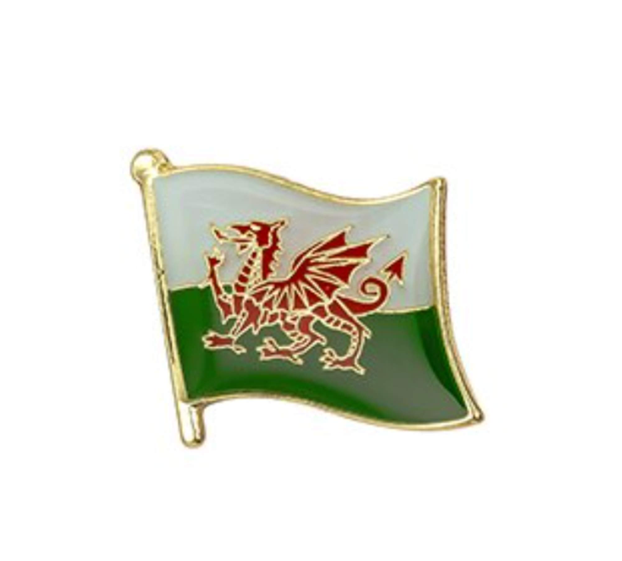 Wales Welsh Flag, Enamel Pin, Dragon Brooch, Land of our Fathers Cymru