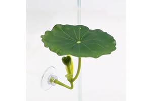 1pc Green Leaf Hammock, Aquarium Decoration with Suction Cups, Used for Artificial Plant Decoration in Fish Tanks