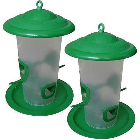 Birdhousebuilder Plastic Hanging Bird Feeder Heavy Duty Pack Of