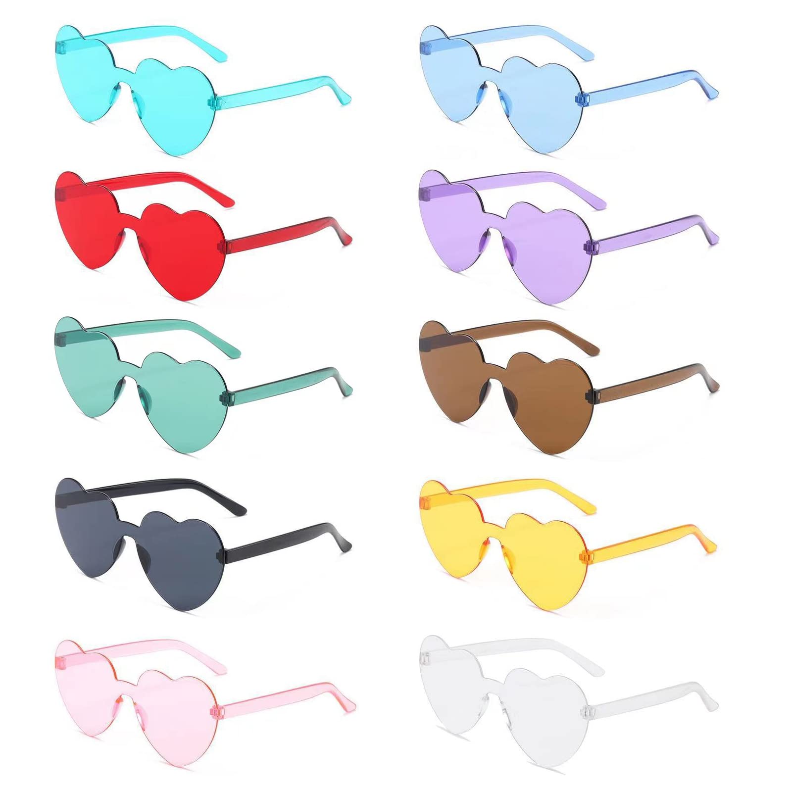 Mount Kumgang Party Sunglasses, Funny Hawaiian Glasses, Summer Party Photo Booth Props, Tropical Costume Favours, Novelty Party Accessories, Decoration, Pack of 10 Pairs