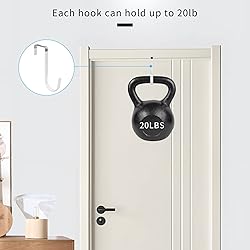 FYY Over The Door Hooks, 4 Pack Hangers Hooks with