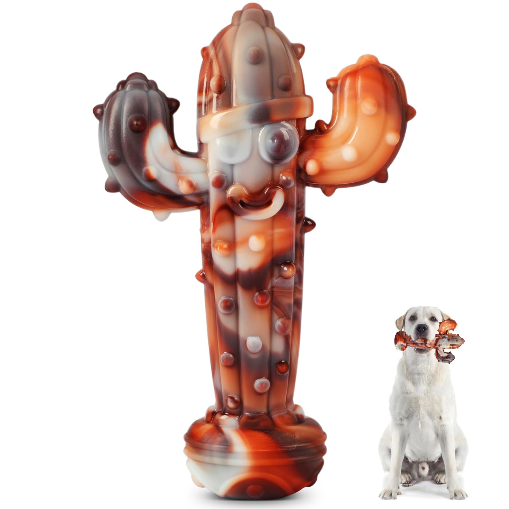 Coomazy Indestructible Dog Toys for Aggressive Chewers Long Lasting Nylon Chew Toys for Medium and Large Dogs Real Beefy Flavor Tough Dog Toys