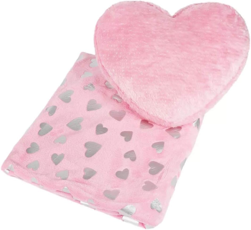 pink heart blanket