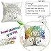 Treehouse Pattern Graffiti Coloring Pillowcases 18 Inch Square for Kids, with A Set of 12 Doodle Color Pens