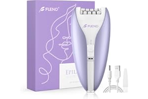 BUBBACARE Silent Epilator for Women, 2-Speed Facial & Body Hair Remover, Smooth Glide Technology, for Face, Legs, Bikini & Arms