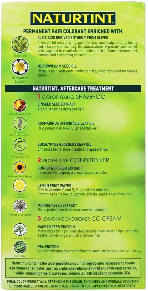 Naturtint Permanent Hair Colour, 1N Ebony Black, Black, 170 ml (Pack of 1) - Image 4