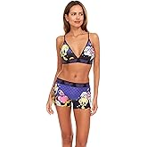 COCO BRANDS Womens Sports Bra Set - 2 Piece Soft Sports Bra and Boxer Briefs Underwear for Women (Sizes S-XL)