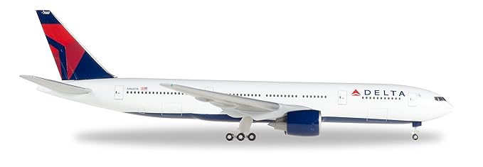Herpa 529839 Delta Air Lines Boeing 777-200 1:500 Scale REG#N866DA Diecast Display Model