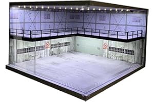 Oshhni 1:64 Car Model Parking Lot Double Layer Background Acrylic Collectibles Vehicle Scene Toy for Diecast Car Accessories 